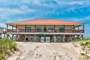 Dauphin Charm - GULF FRONT! Pet Friendly - wrap around porch with observation deck and outdoor seating home